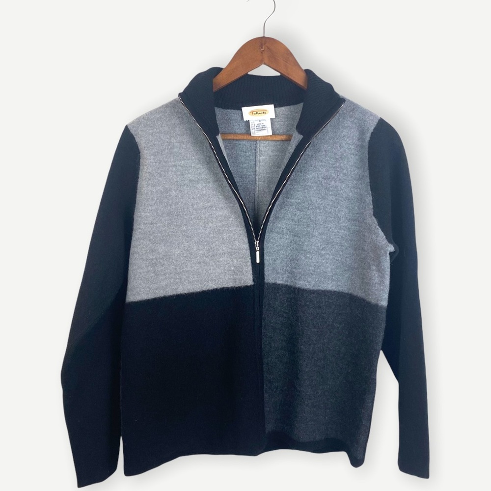 Talbots Vintage 100% Wool Color Black Jacket Small